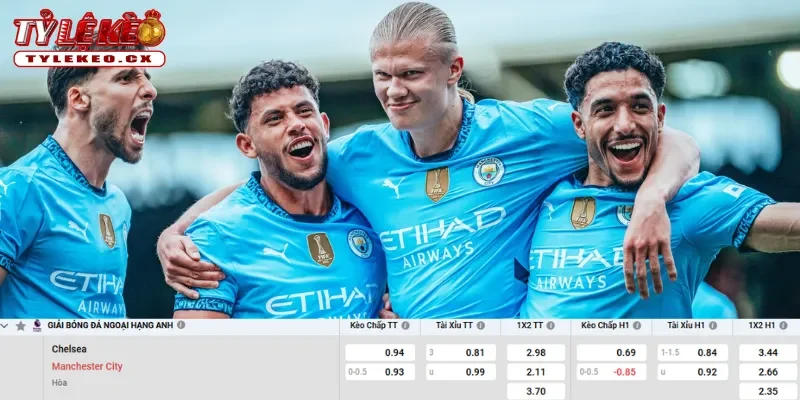 Chi tiết kèo Chelsea vs Man City
