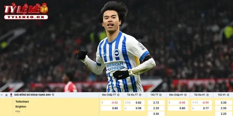 Chi tiết kèo Tottenham vs Brighton